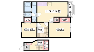 リーヴAの物件間取画像